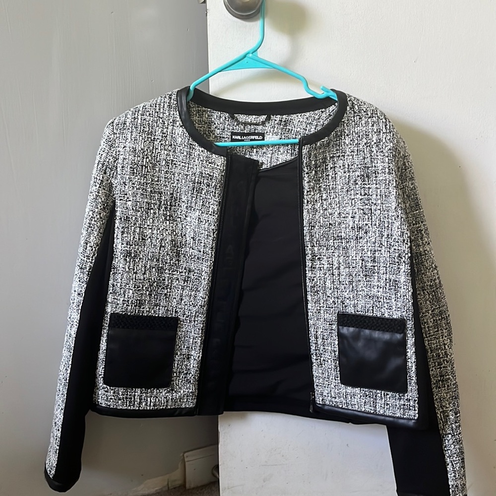 Karl Legerfeld black and white jacket